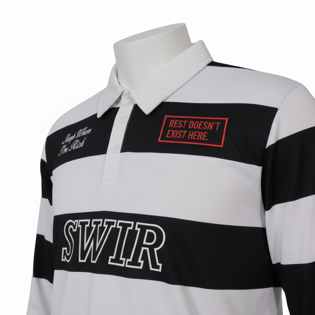 Black Rugby Polo