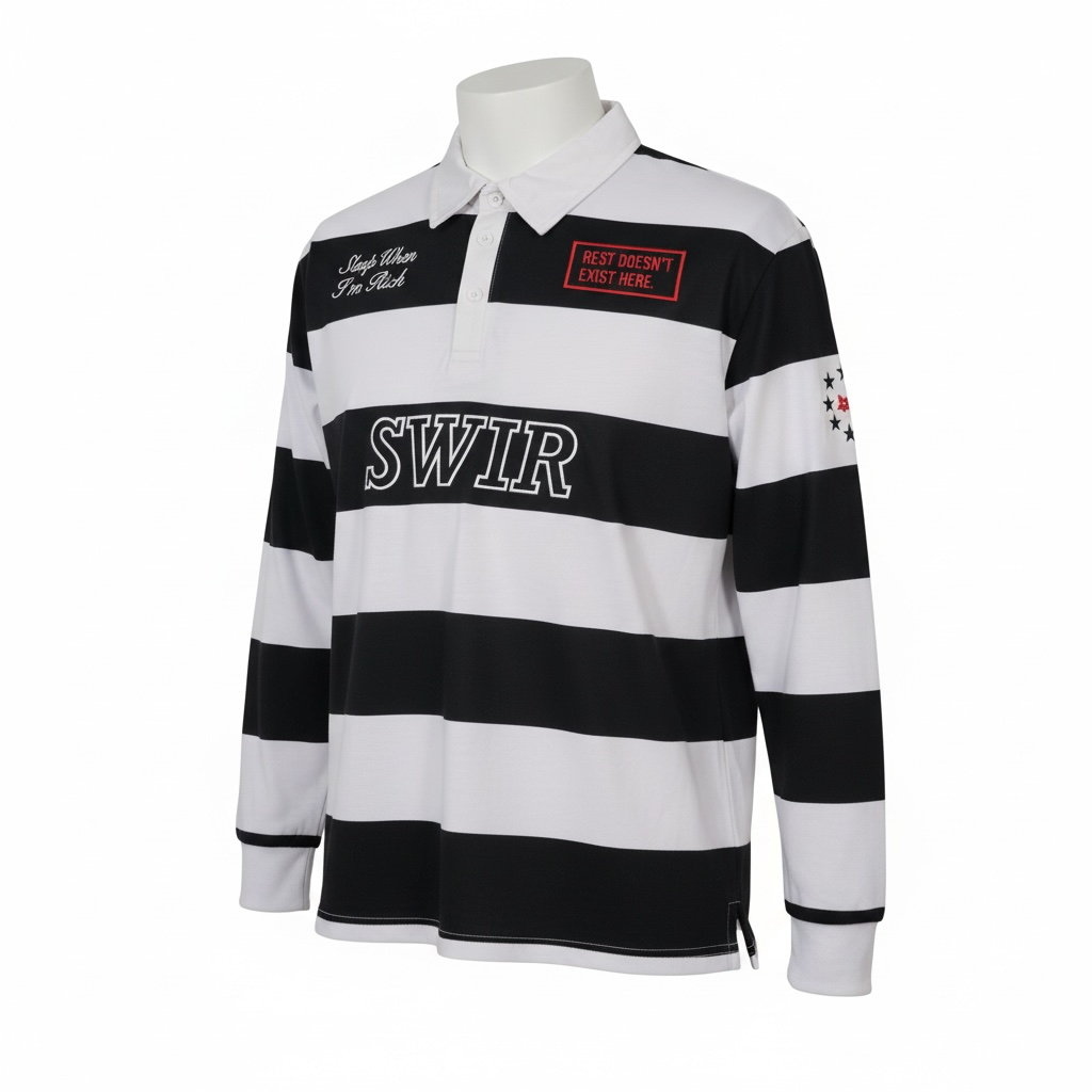 Black Rugby Polo