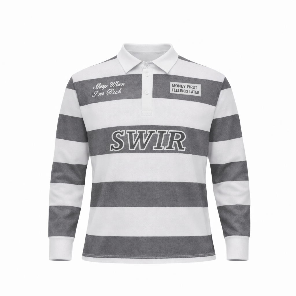 Dark Grey Rugby Polo