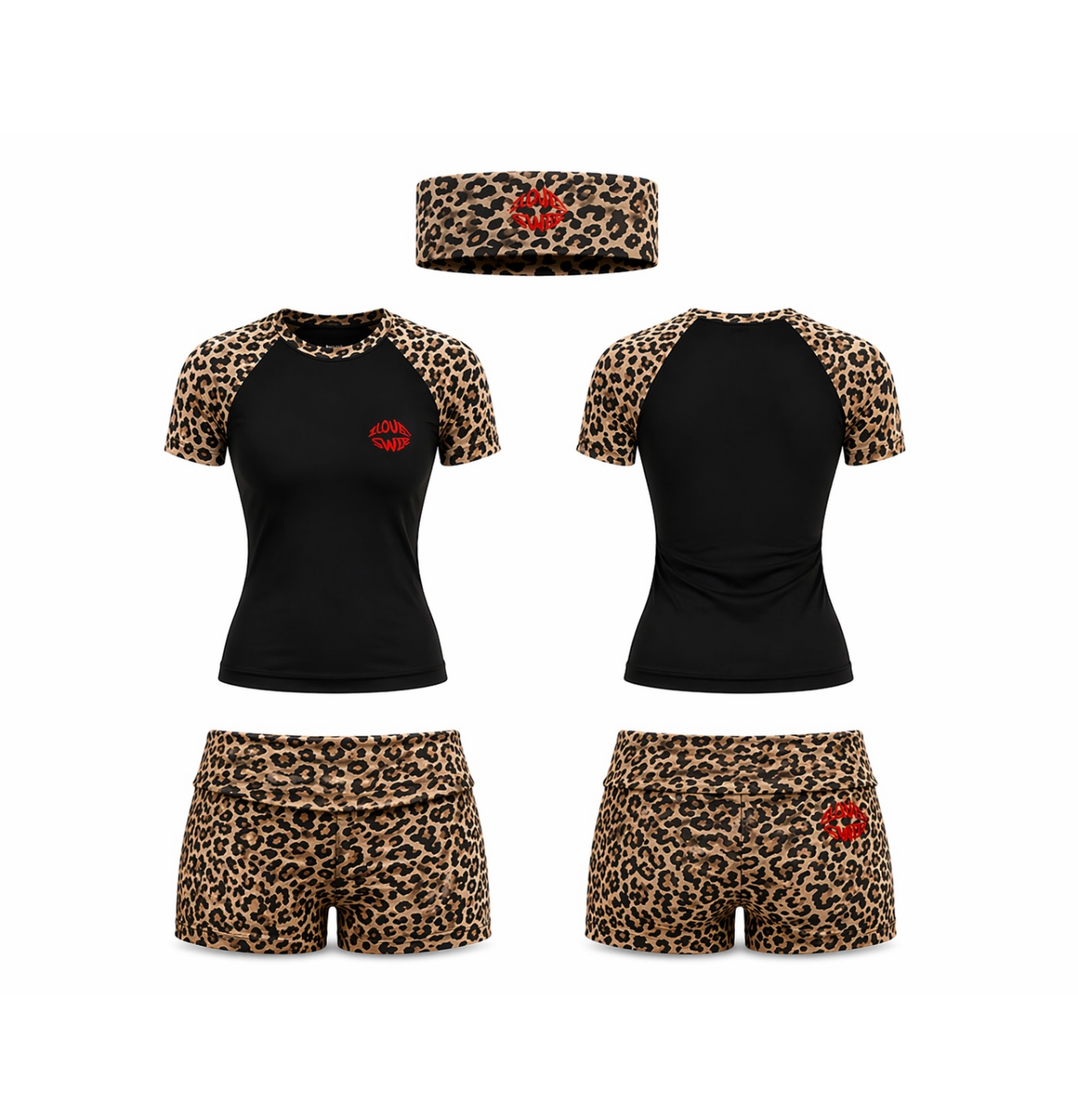 “I Love Swir” Cheetah Set