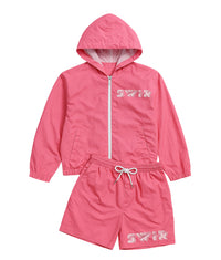 Pink Windbreaker Set