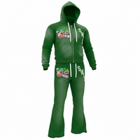 Green Acid Wash Jogging Set
